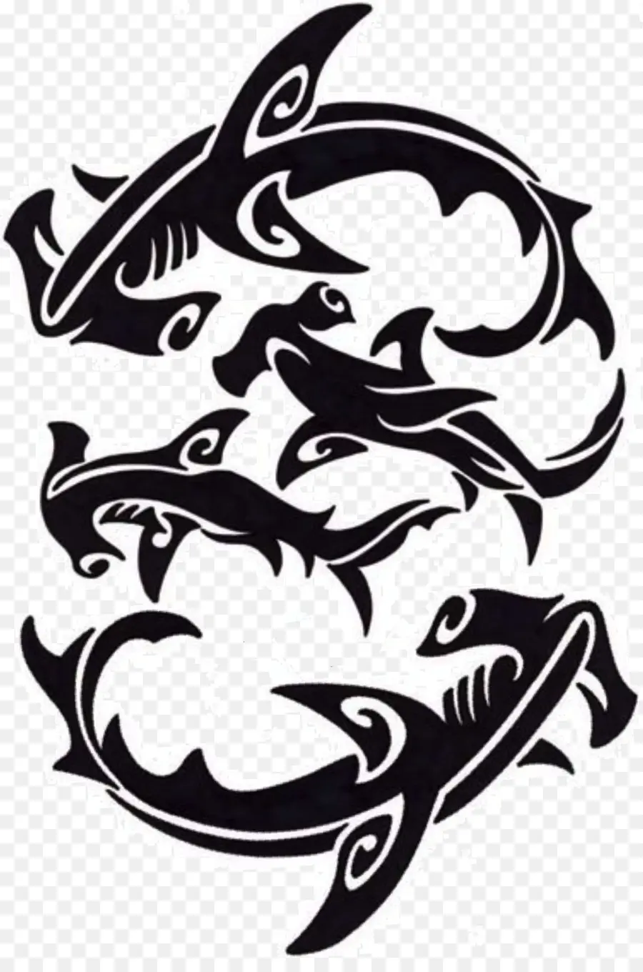 Tubarão，Tatuagem PNG