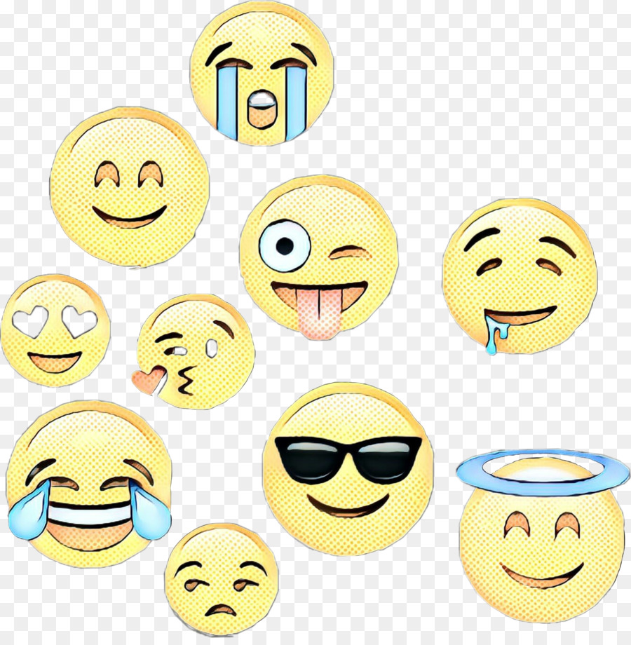 Emoticons，Rostos PNG