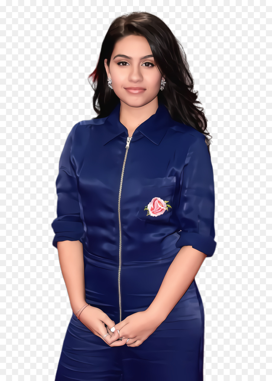 Mulher De Vestido Azul，Moda PNG