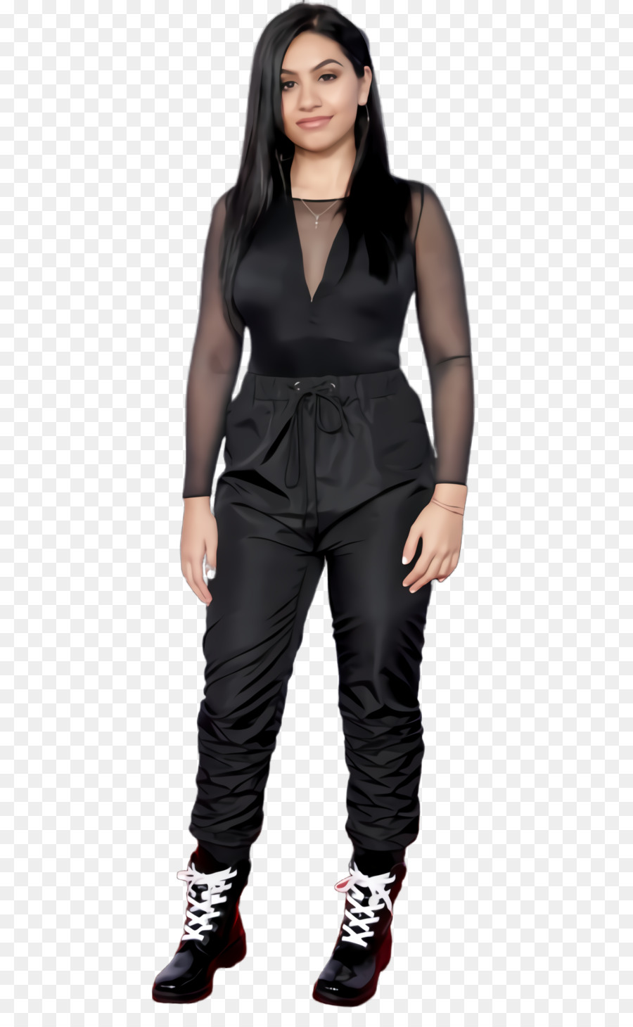 Mulher Com Roupa Preta，Roupas PNG