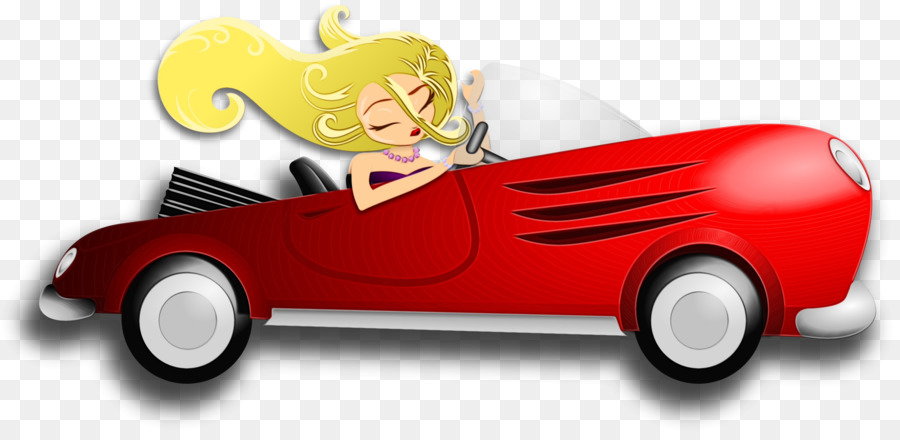 Carro Vermelho，Motorista PNG