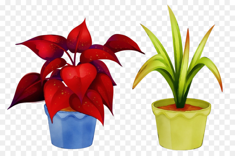 Vasos De Plantas，Verde PNG