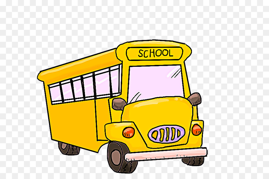 Ônibus Escolar，Amarelo PNG