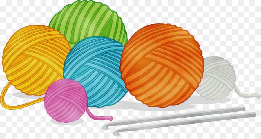 Bolas De Fios Coloridos，Tricô PNG