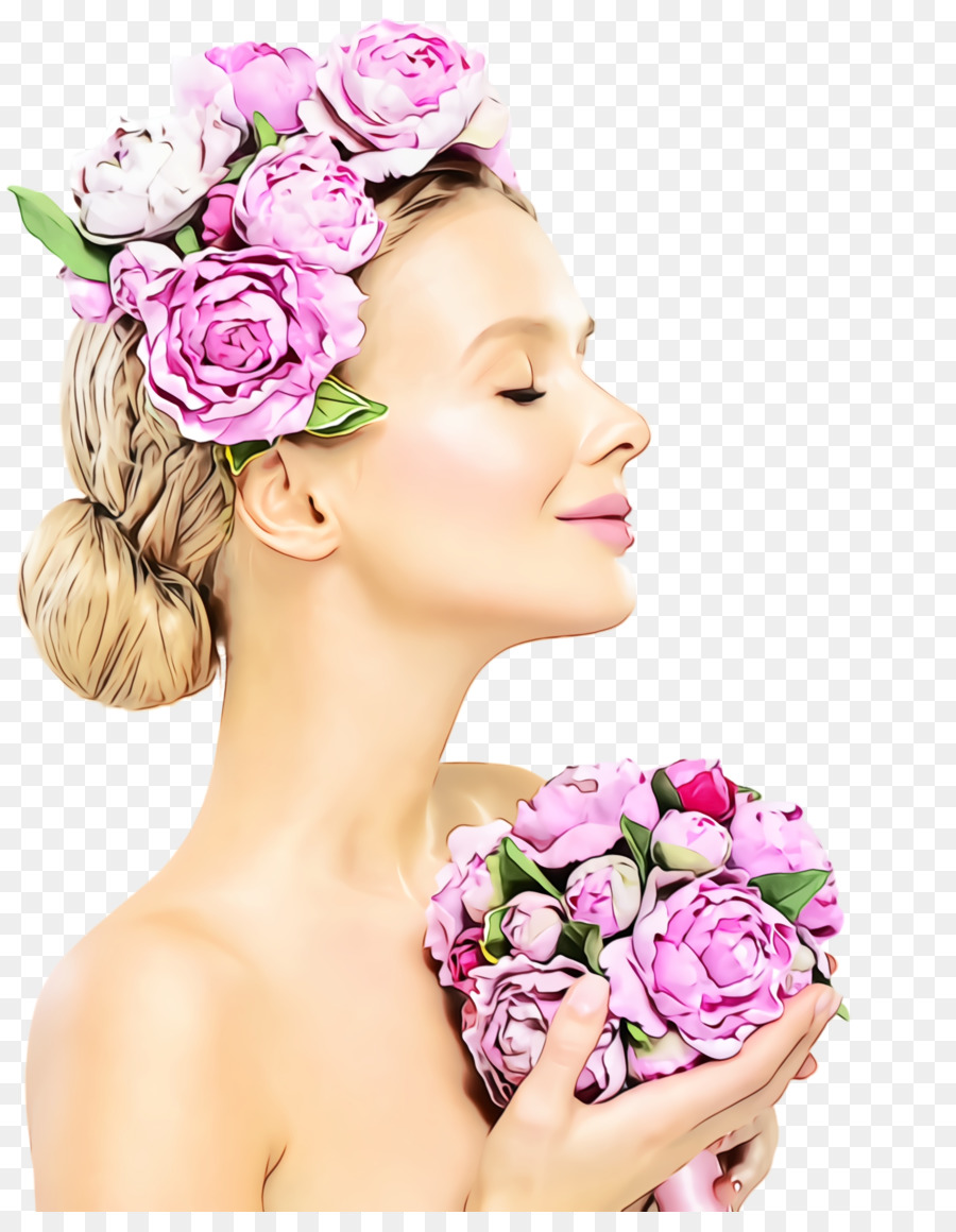 Cabelo，Cor De Rosa PNG