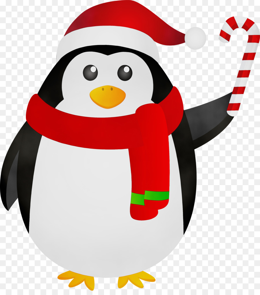 Pinguim，Chapéu De Papai Noel PNG