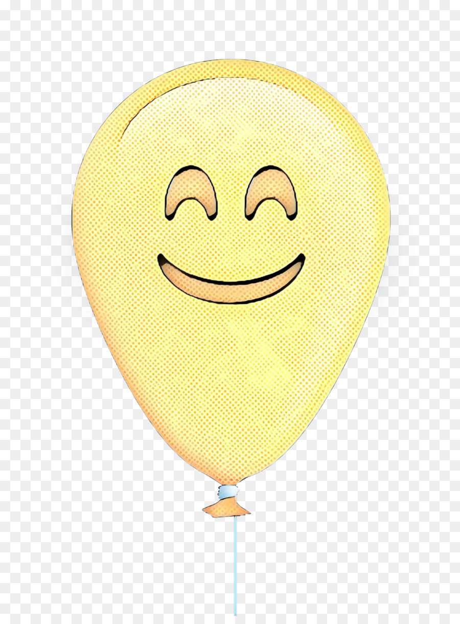 Balão Sorridente，Amarelo PNG