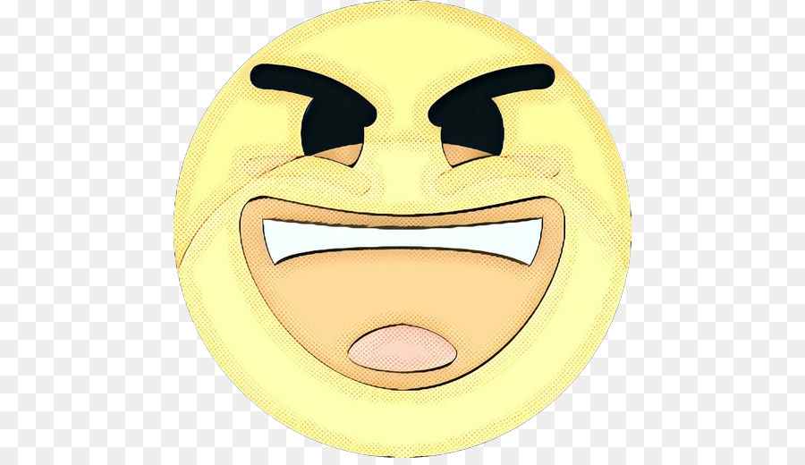 Emoji Irritado，Amarelo PNG