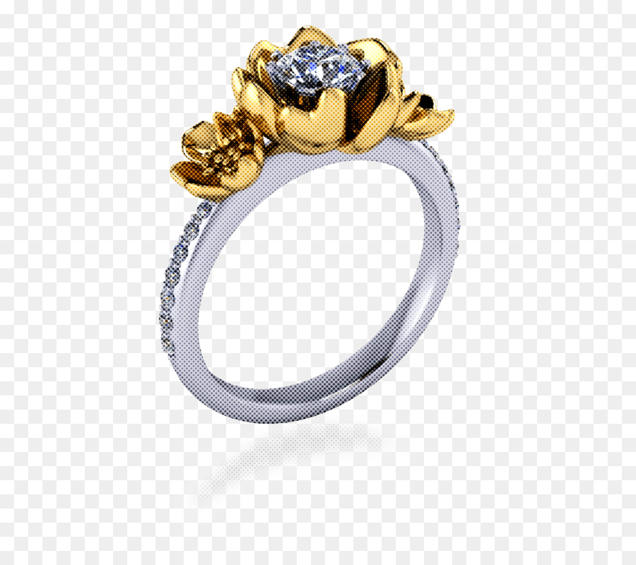 Anel De Diamante，Ouro PNG