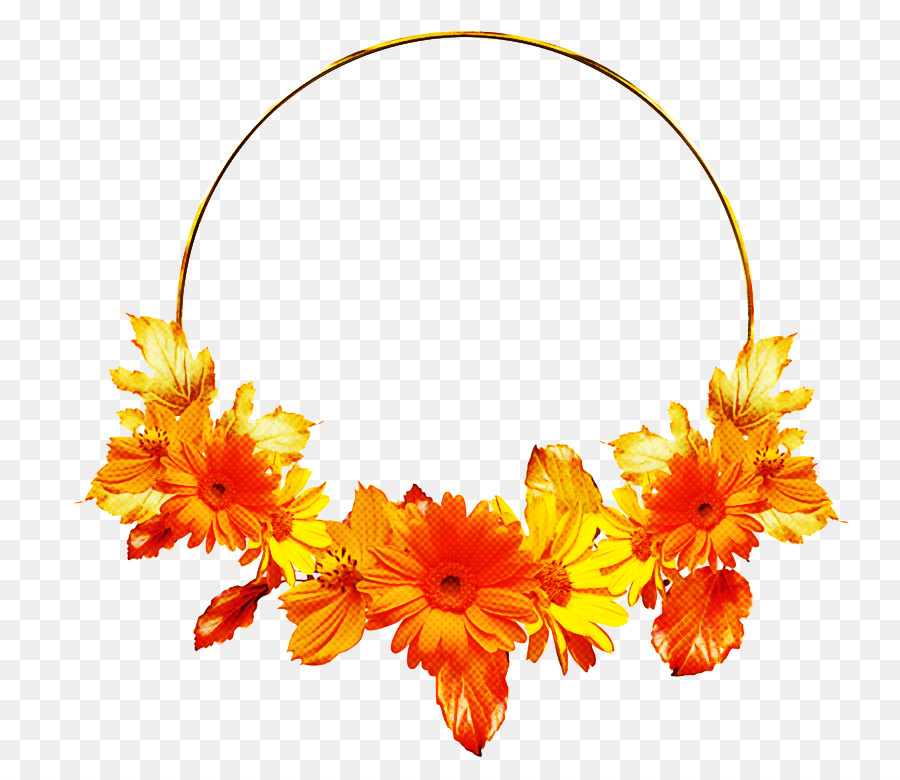 Flores Laranja，Outono PNG