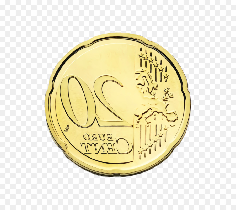 Moeda De 20 Cêntimos De Euro，Dinheiro PNG