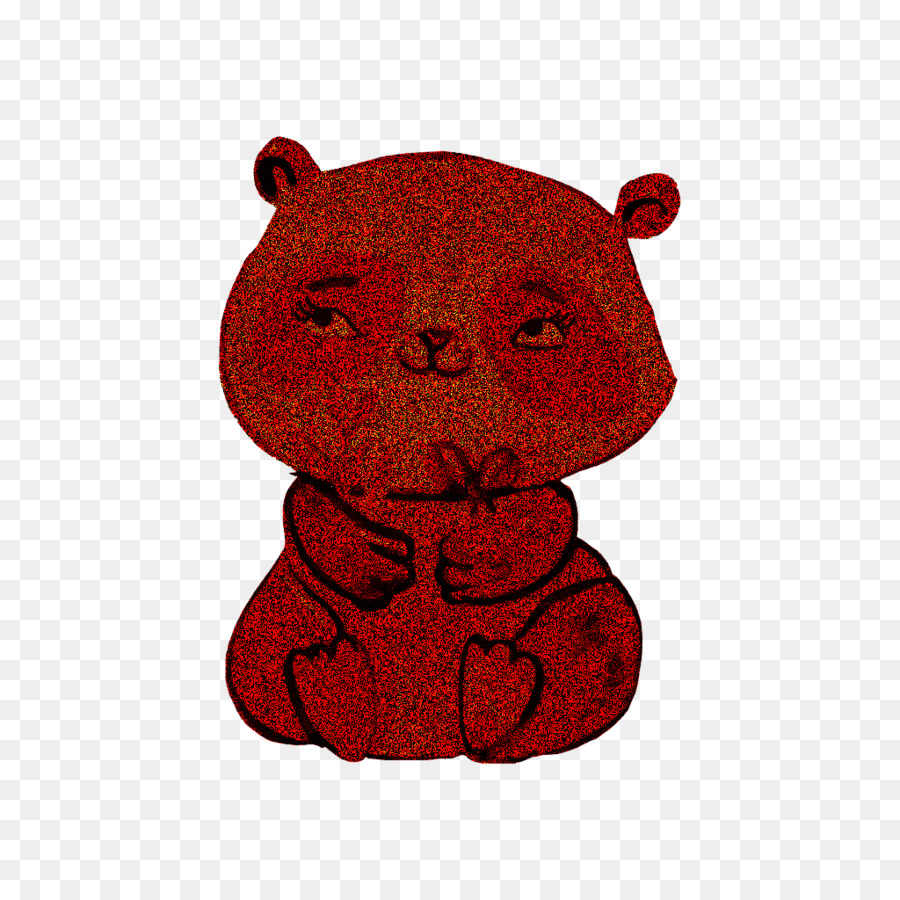 Vermelho，Urso Teddy PNG