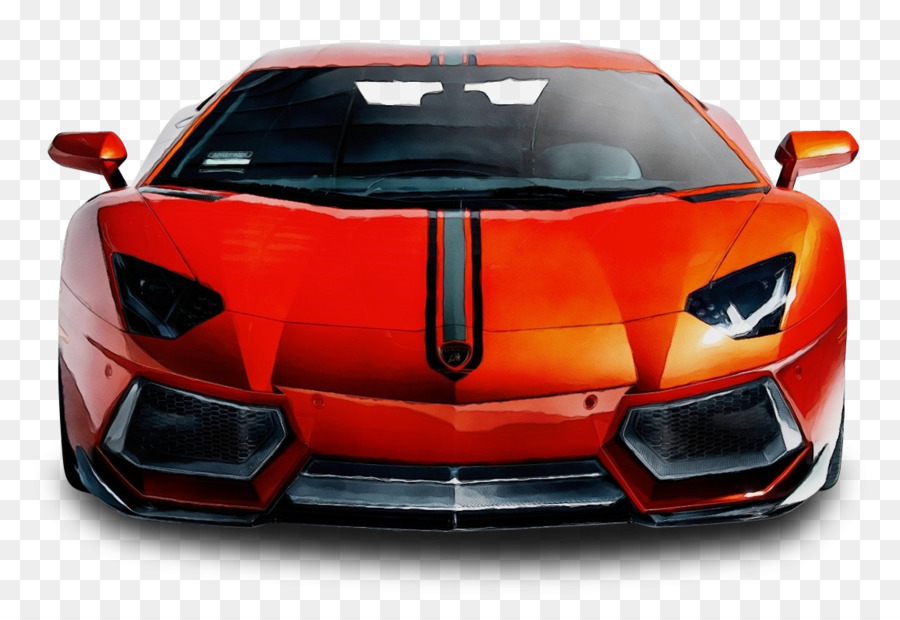 Carro Laranja，Carro Esportivo PNG