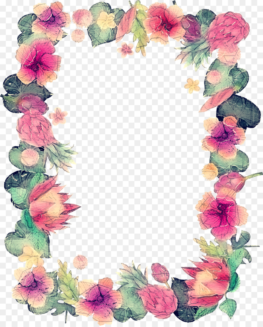 Guirlanda Floral，Flores PNG