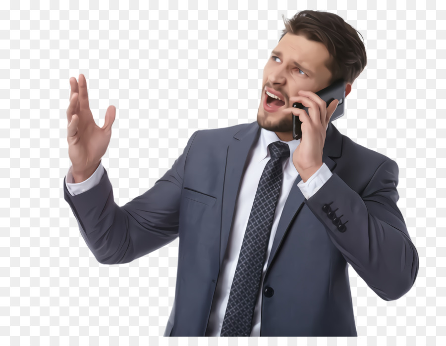 Homem No Telefone，Terno PNG