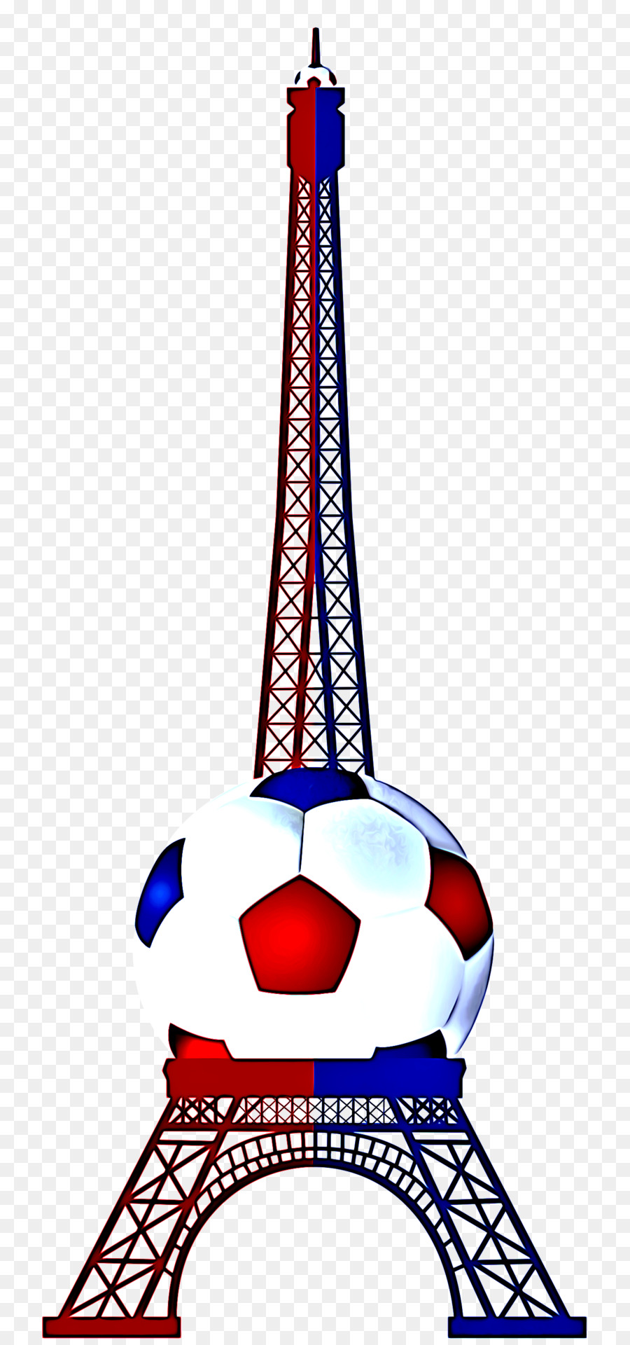 Torre Eiffel Com Bola De Futebol，Paris PNG