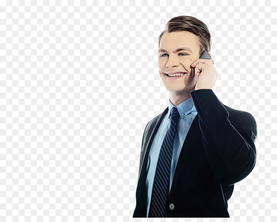 Homem No Telefone，Terno PNG