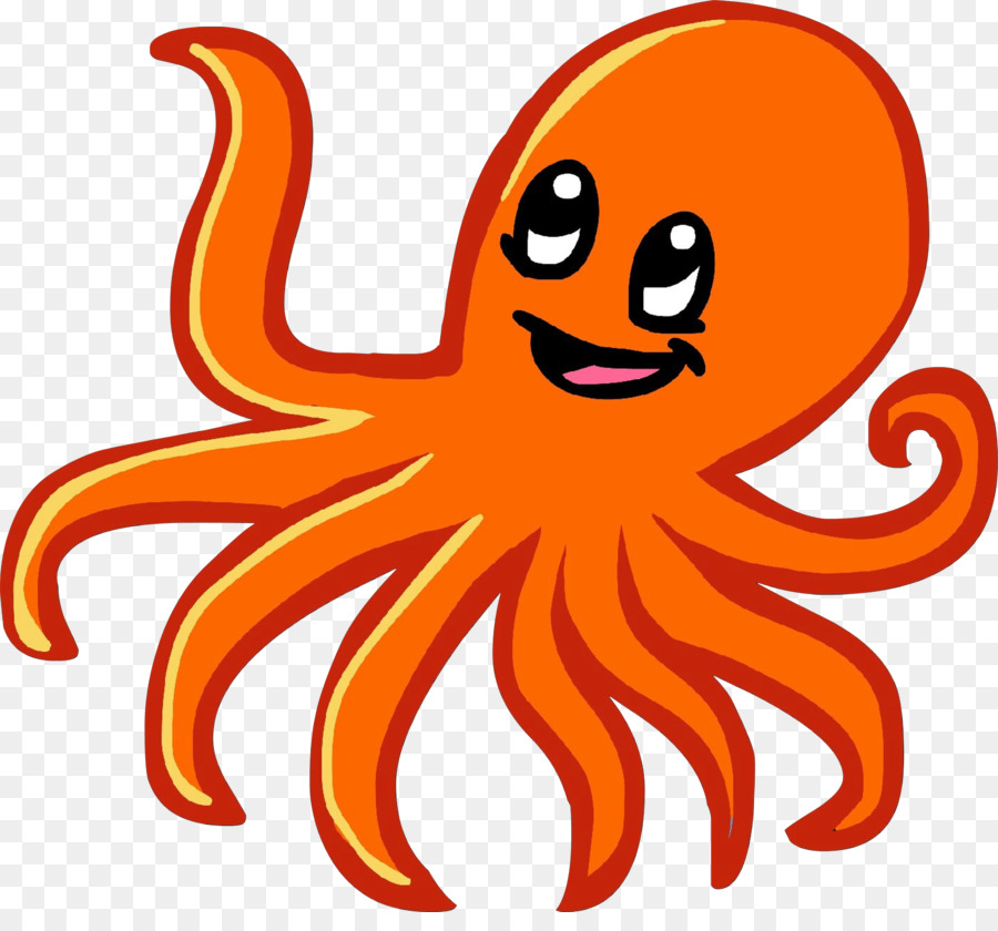 Octopus Gigante Do Pacífico，Desenho Animado PNG