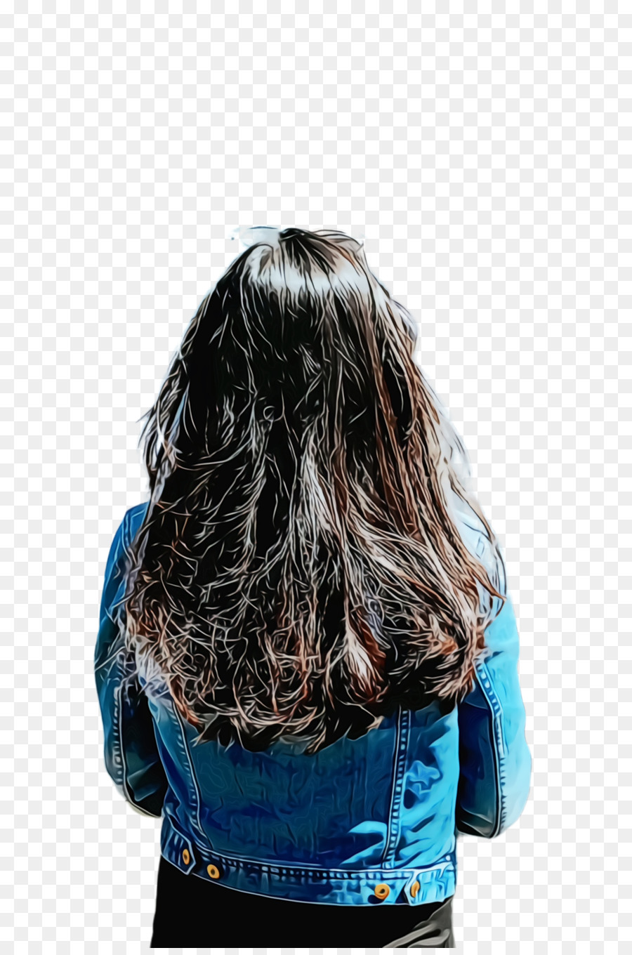 Cabelo，Azul PNG