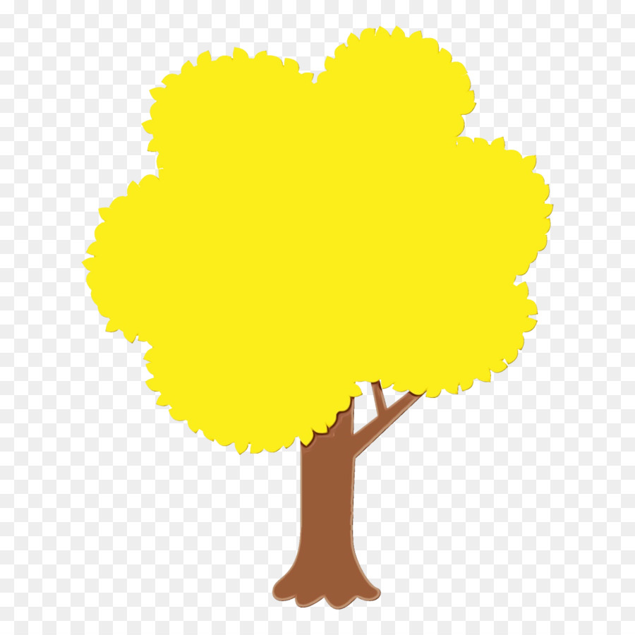 Amarelo，árvore PNG
