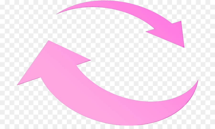 Setas Curvas Rosa，Curvado PNG