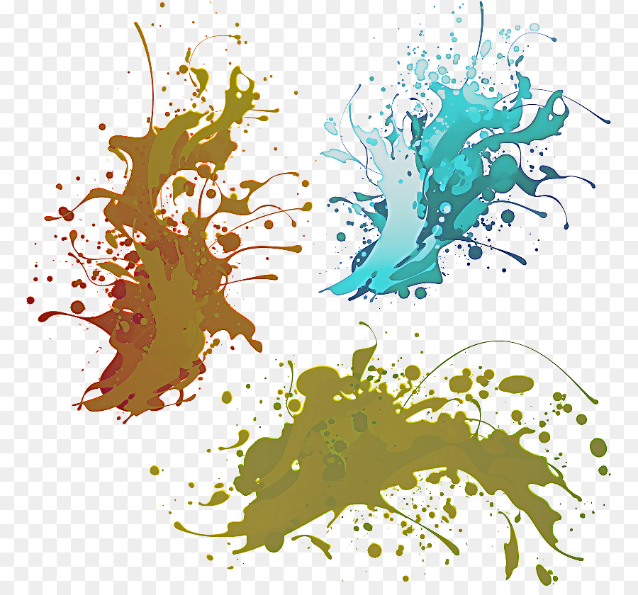 Respingos De Tinta，Cores PNG