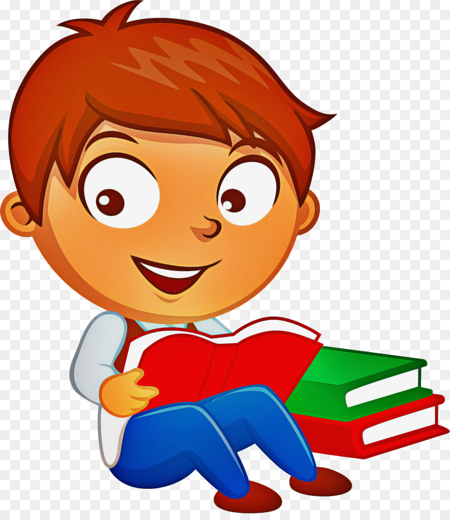 Menino Com Livros，Criança PNG