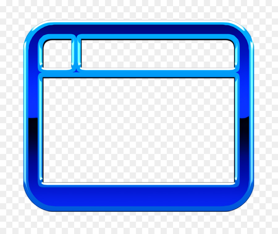 Retângulo，Azul Elétrico PNG