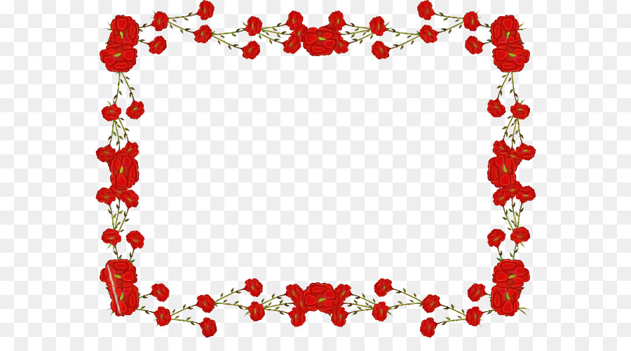 Moldura De Flores，Vermelho PNG