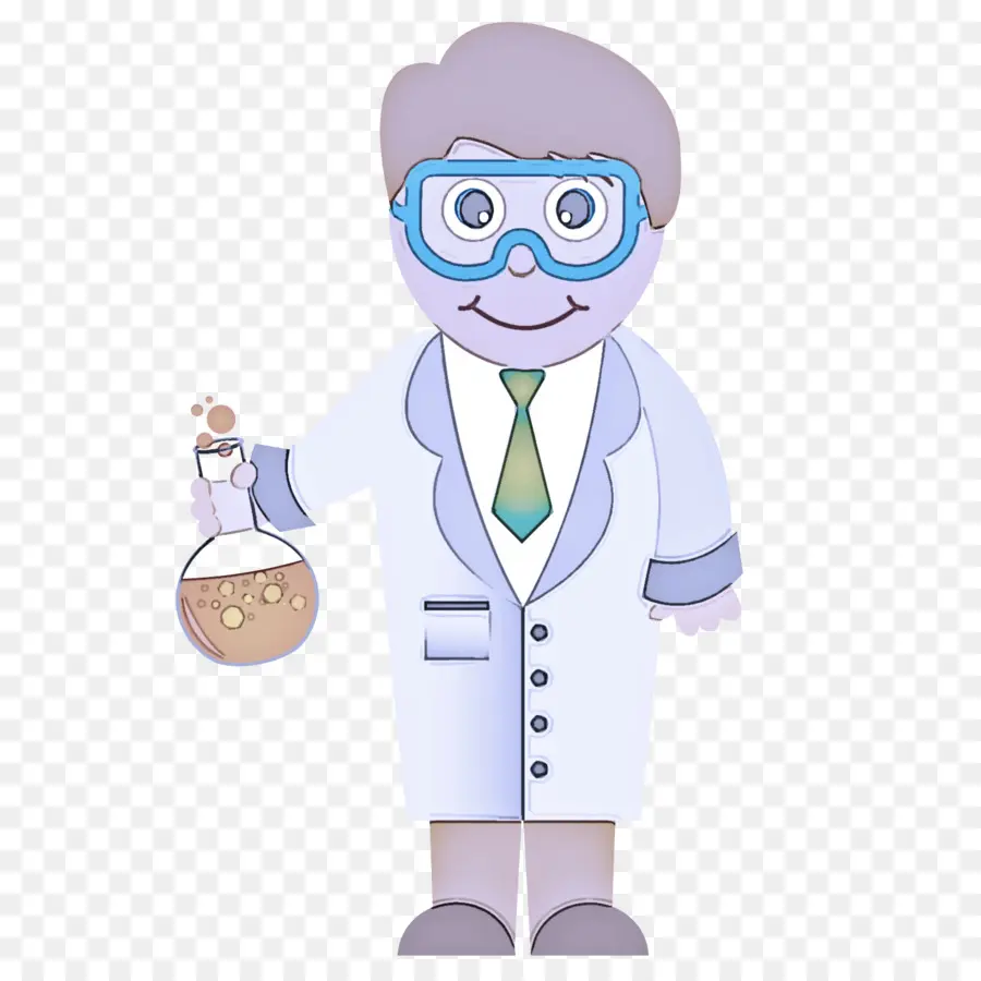 Cientista Com Frasco，Jaleco PNG