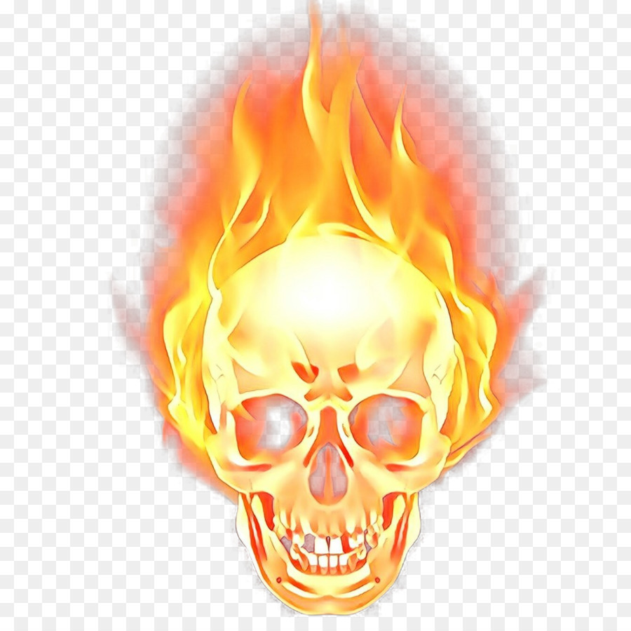 Caveira Flamejante，Fogo PNG