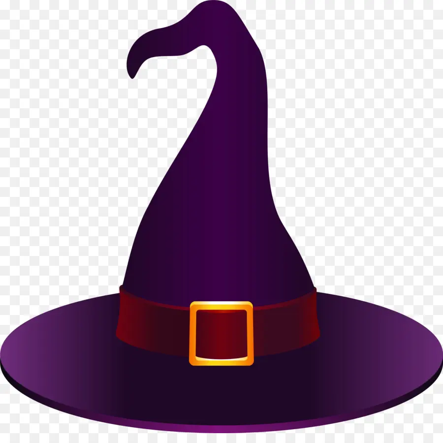 Chapéu De Bruxa，Roxo PNG