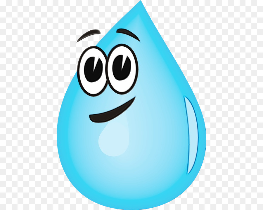 Gota De água Azul，Desenho Animado PNG