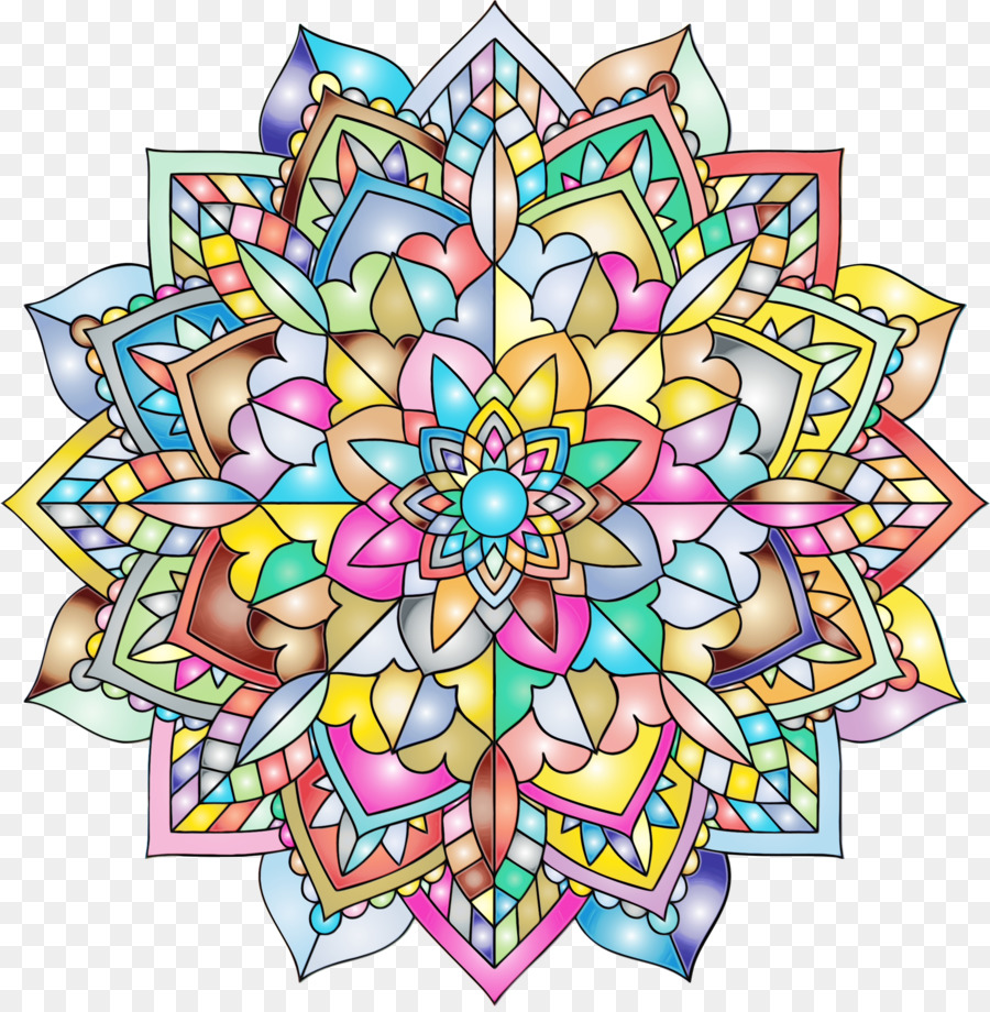 Mandala，Colorido PNG