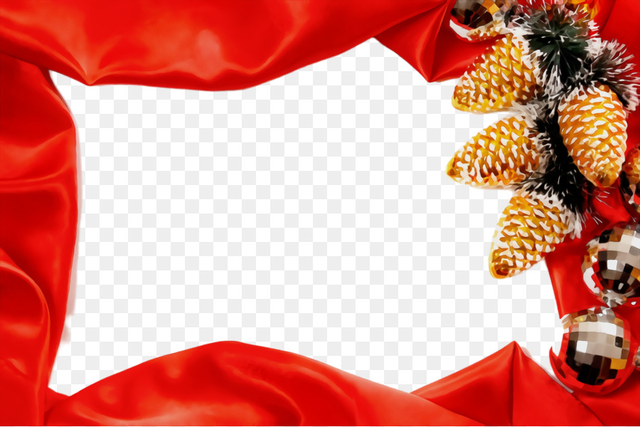 Vermelho，Decoração De Natal PNG