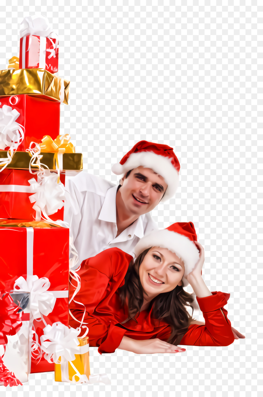 Vermelho，Papai Noel PNG