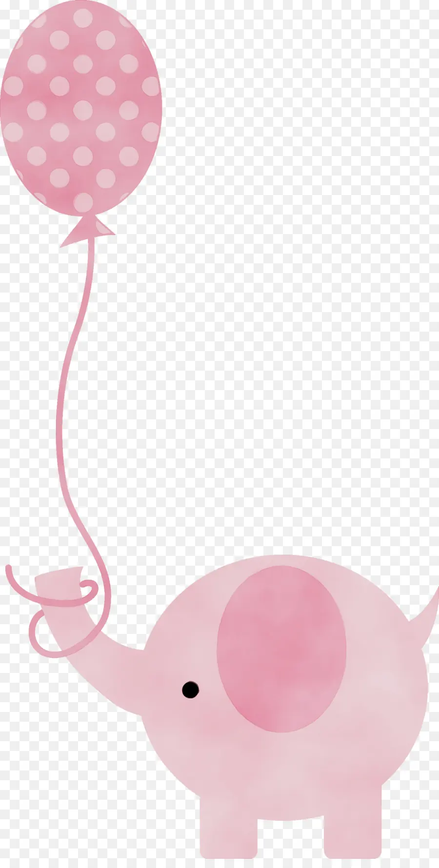 Elefante Rosa，Balão PNG