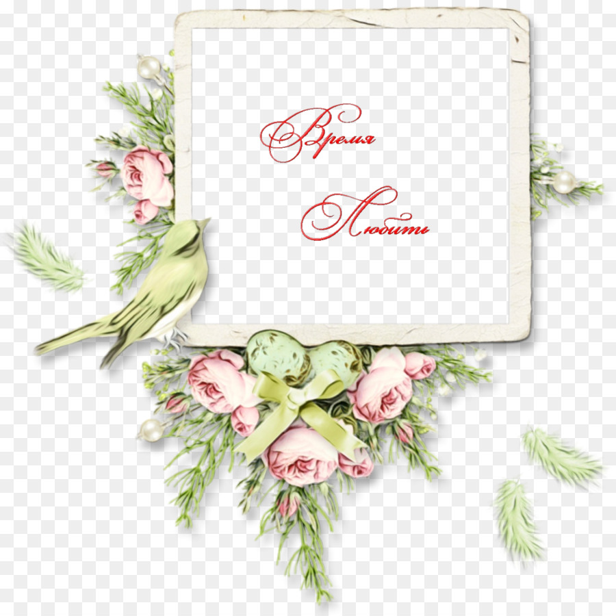 Moldura Floral，Pássaro PNG