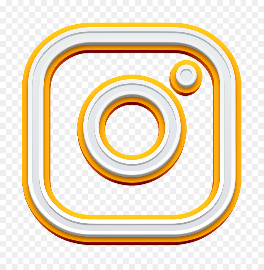 Ícone Do Instagram，Amarelo PNG