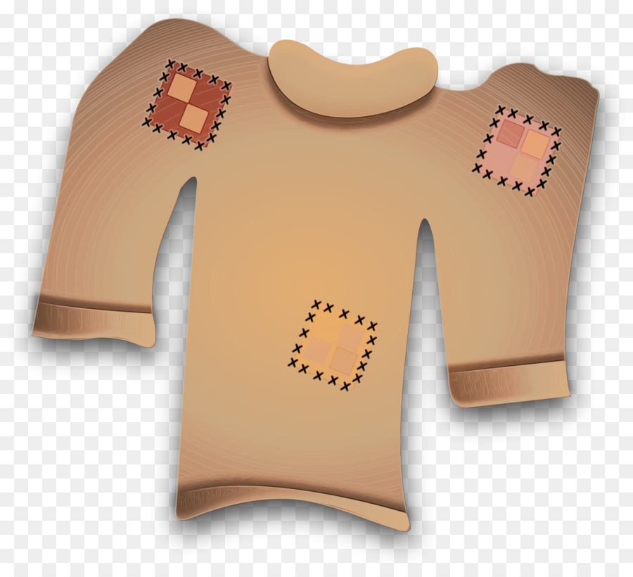 Camisa Marrom，Patches PNG