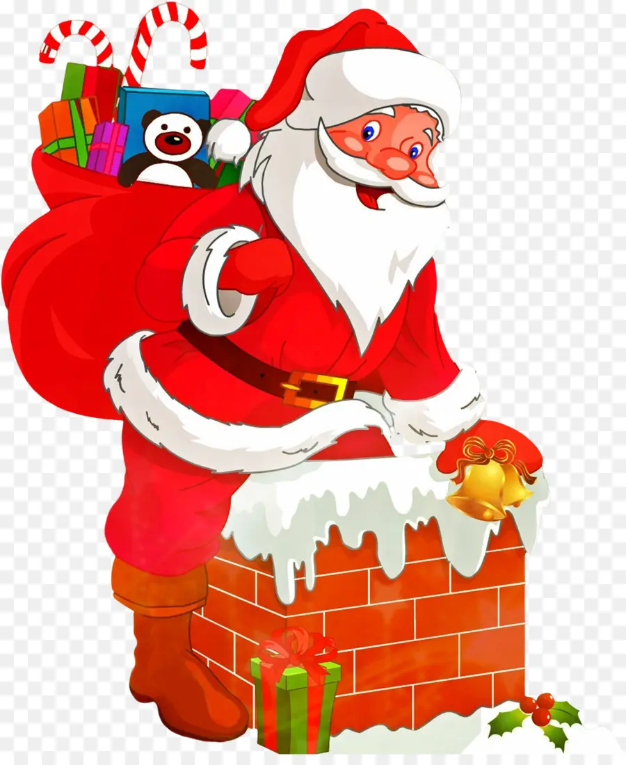 Papai Noel，Desenho Animado PNG