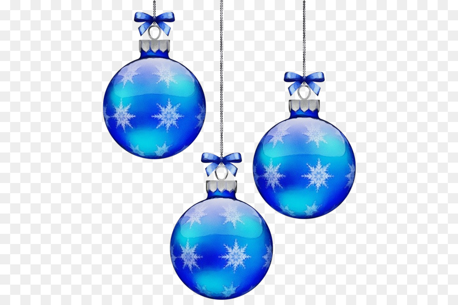 Azul，Enfeite De Natal PNG