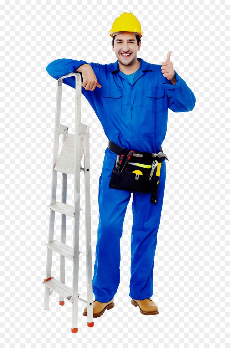 Azul Elétrico，Trabalhador Da Construção Civil PNG