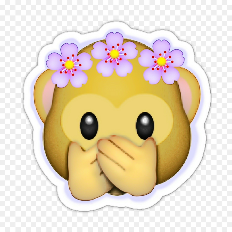 Emoji De Macaco，Flores PNG