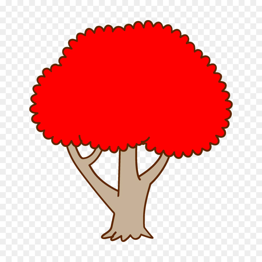 árvore，Vermelho PNG