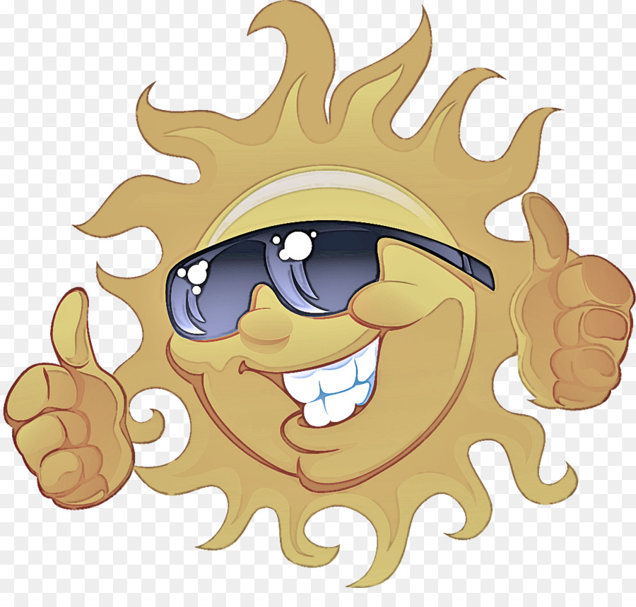 Sol Com óculos De Sol，Sol PNG