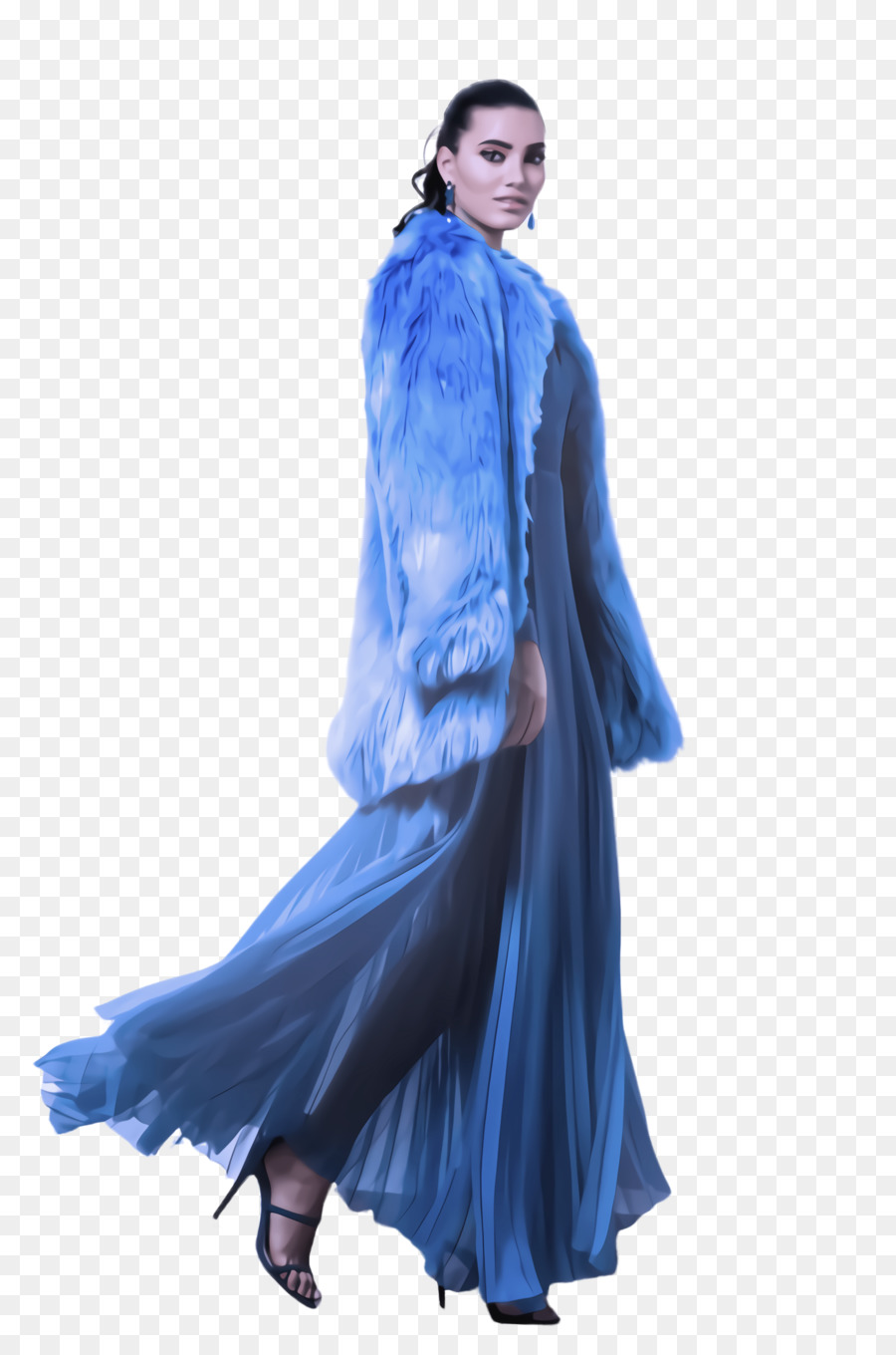 Azul，Vestuário PNG