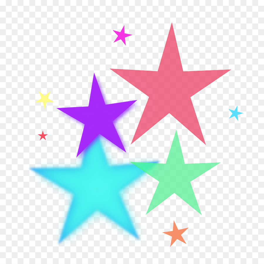 Estrela Colorida，Forma PNG