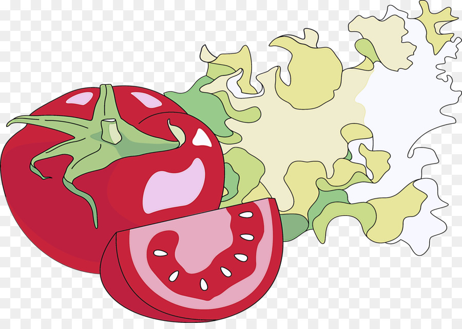 Tomate E Alface，Vegetal PNG