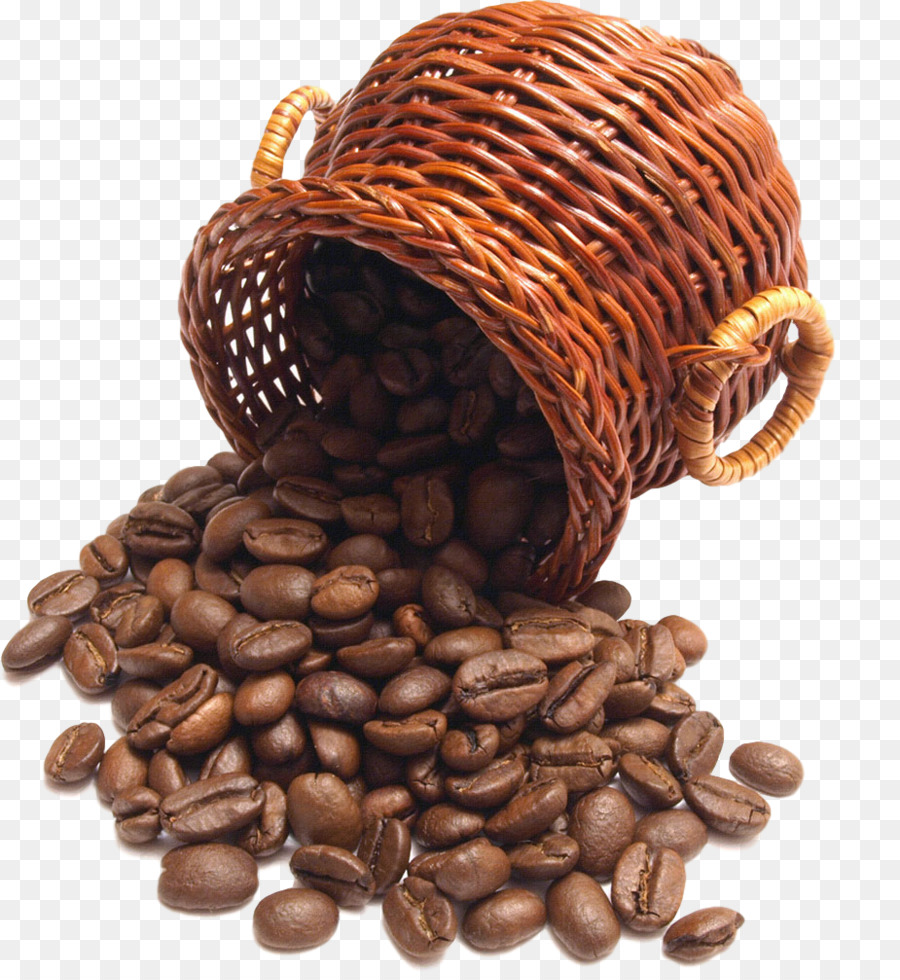 Grãos De Café，Cesta PNG